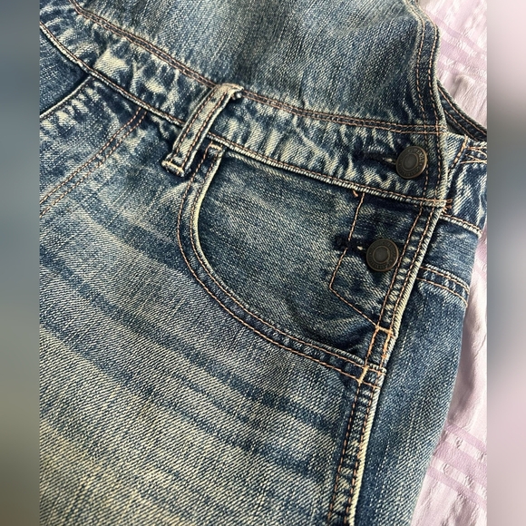 Americans eagle women's denim overalls size S - Picture 5 of 6